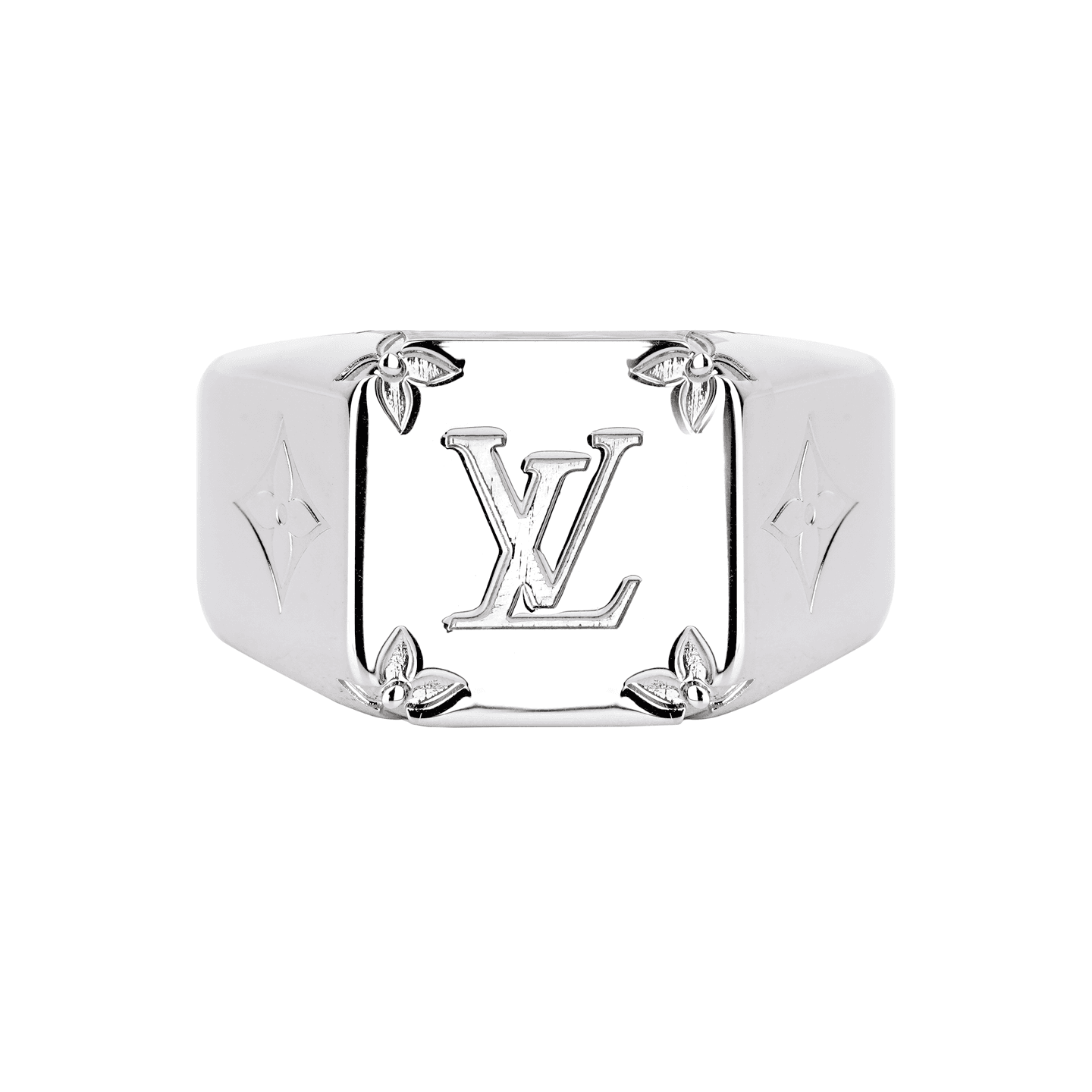Louis Vuitton Logo Ring Silver
