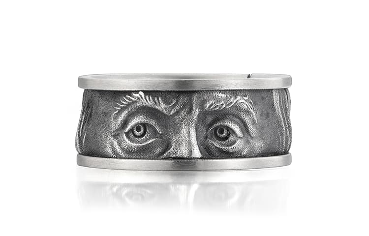 IDEAGEMER Silver Ring