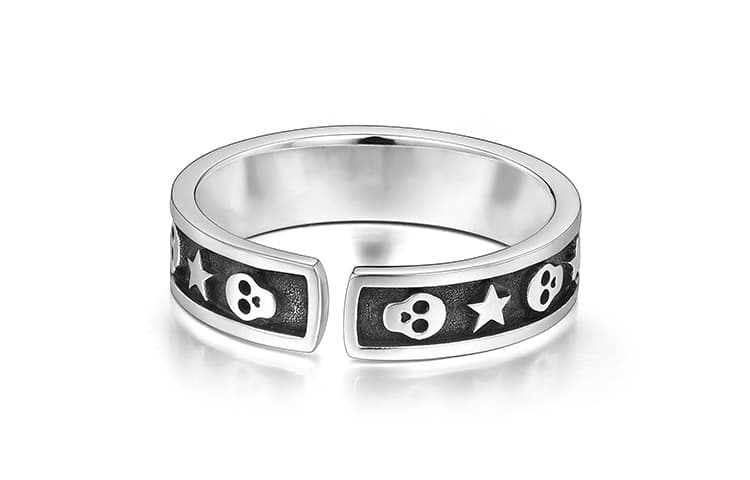 IDEAGEMER Skull Ring