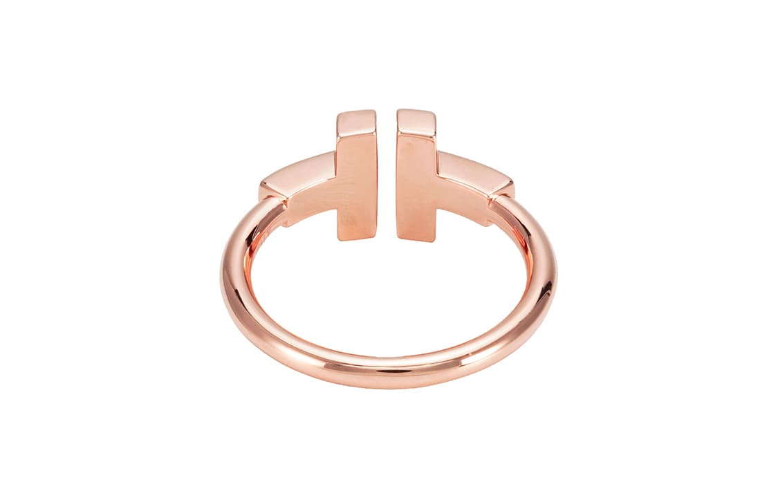 Tiffany T Pearl Ring Rose Gold