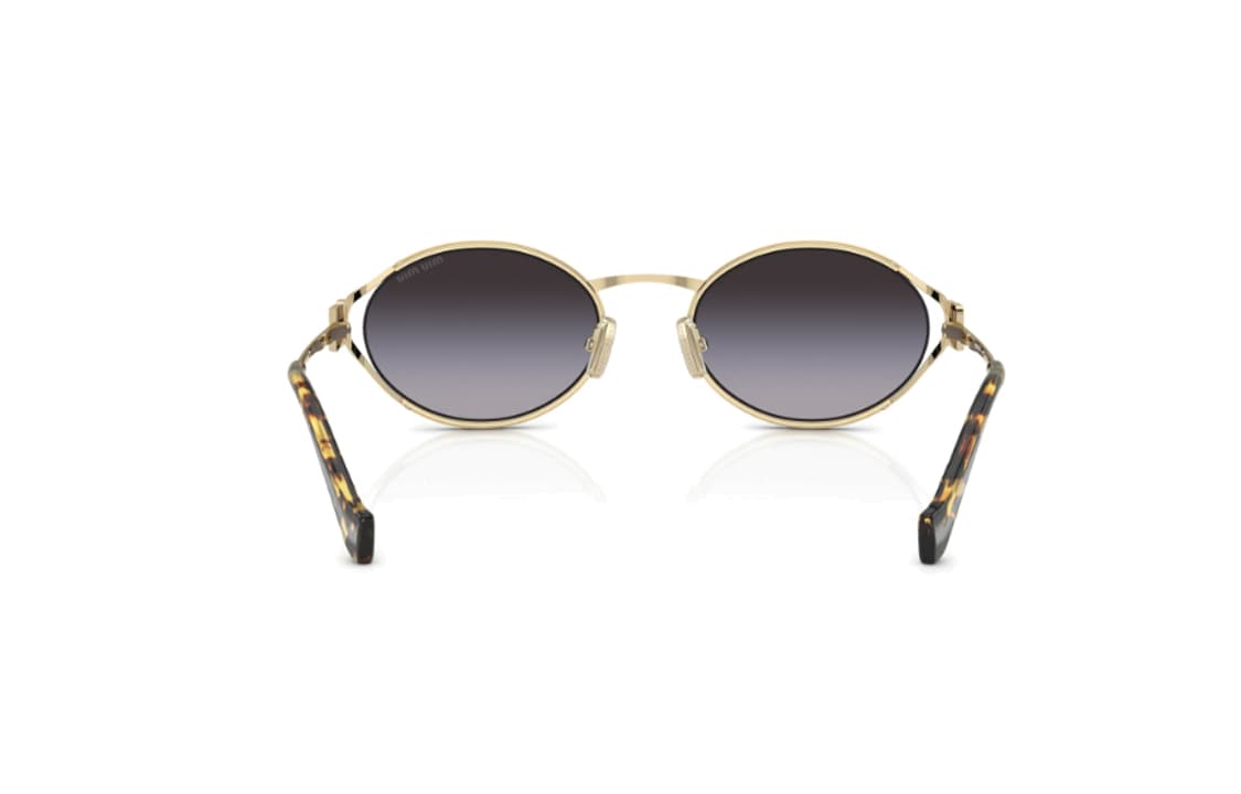 Miu Miu Oval Sunglasses Gold