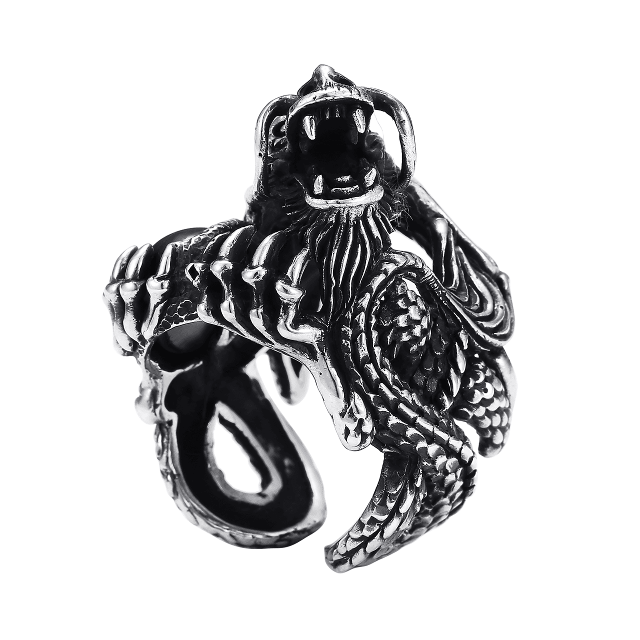 Yamagata Dragon Hollow Ring S925 Silver