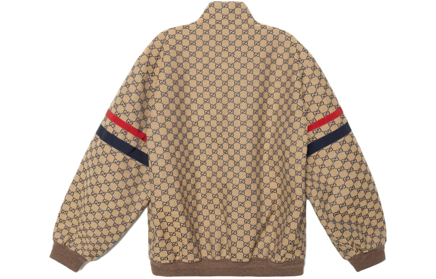 Gucci Striped Print Jacket Beige