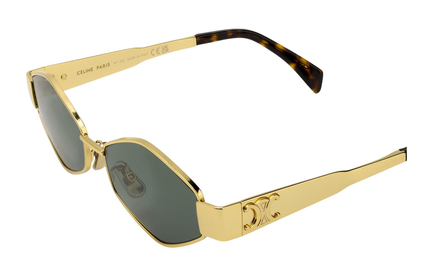 Celine Geometric Gold Sunglasses