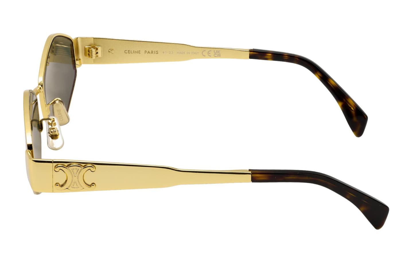 Celine Geometric Gold Sunglasses