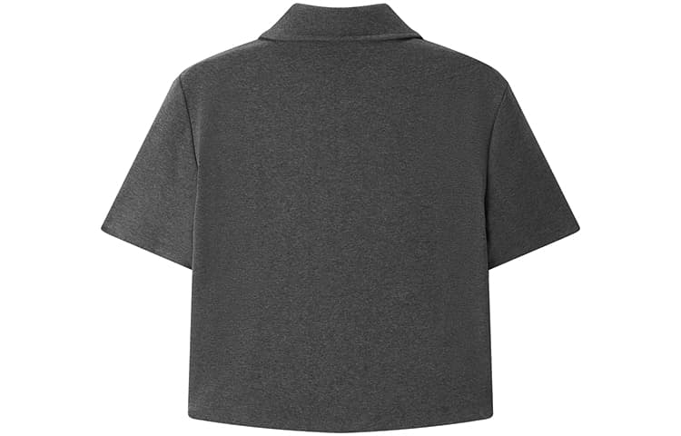 Peacebird Classic Polo Knit Shirt Deep Gray