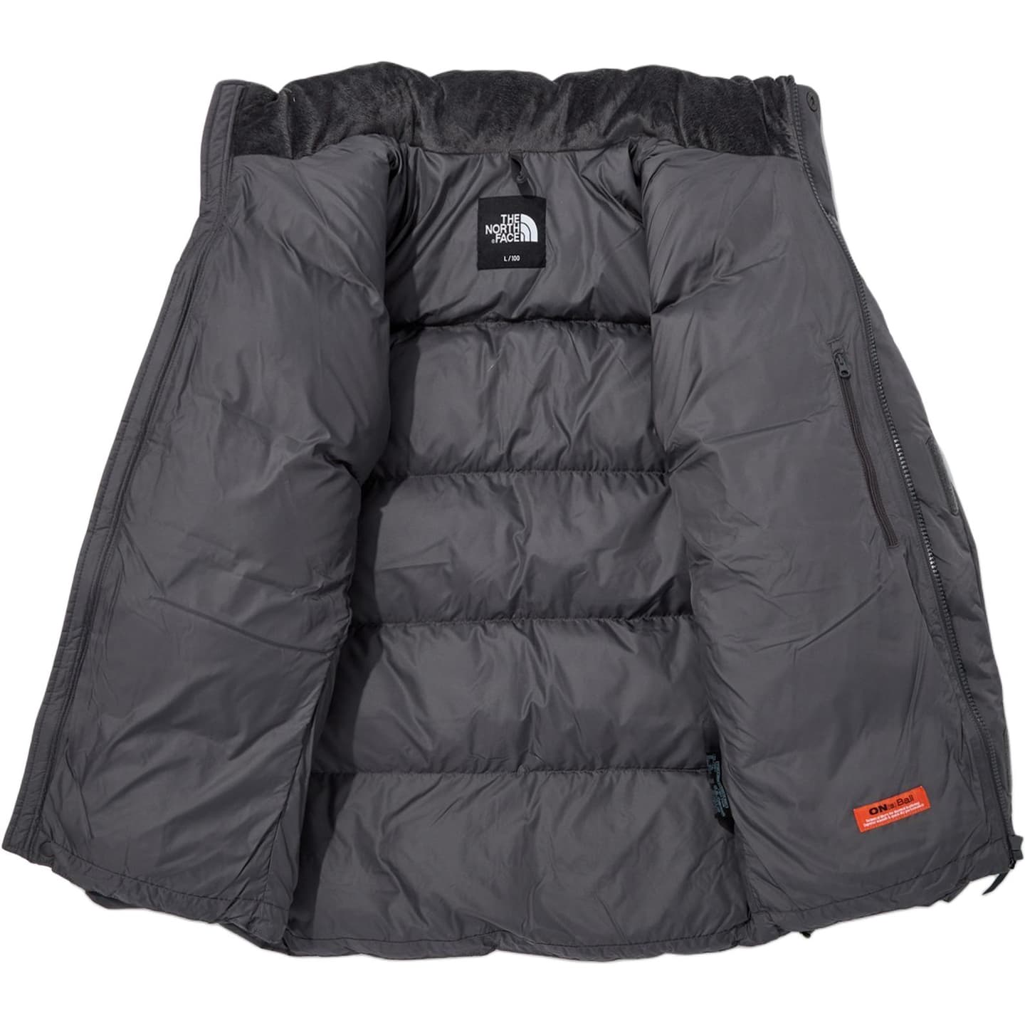 The North Face Logo Print Zip Jacket Black