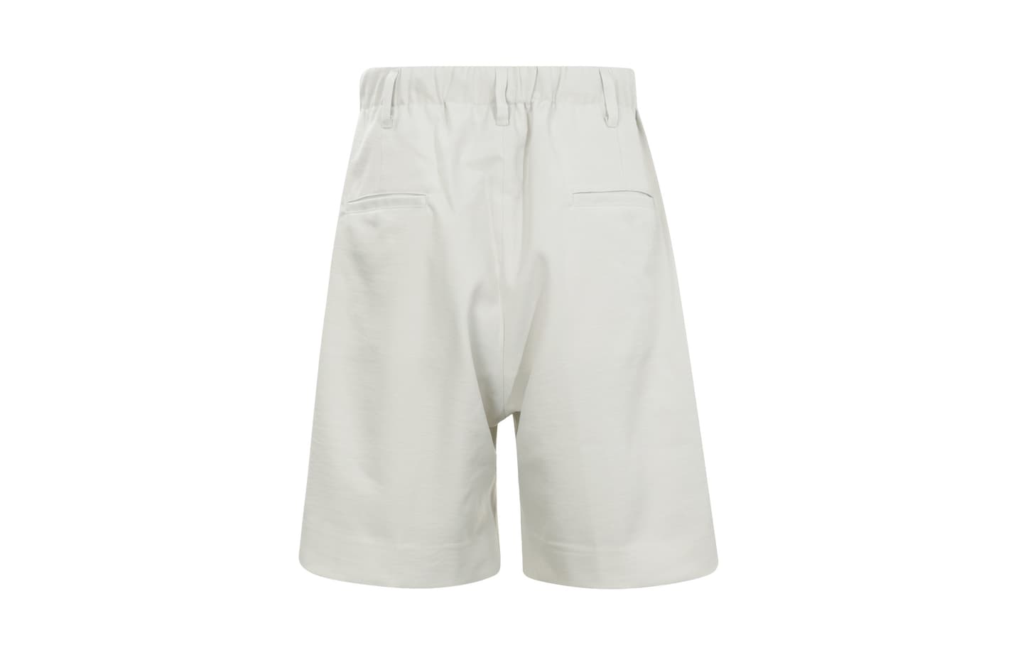 Y-3 Minimal Mid-Rise Logo Shorts Light Grey