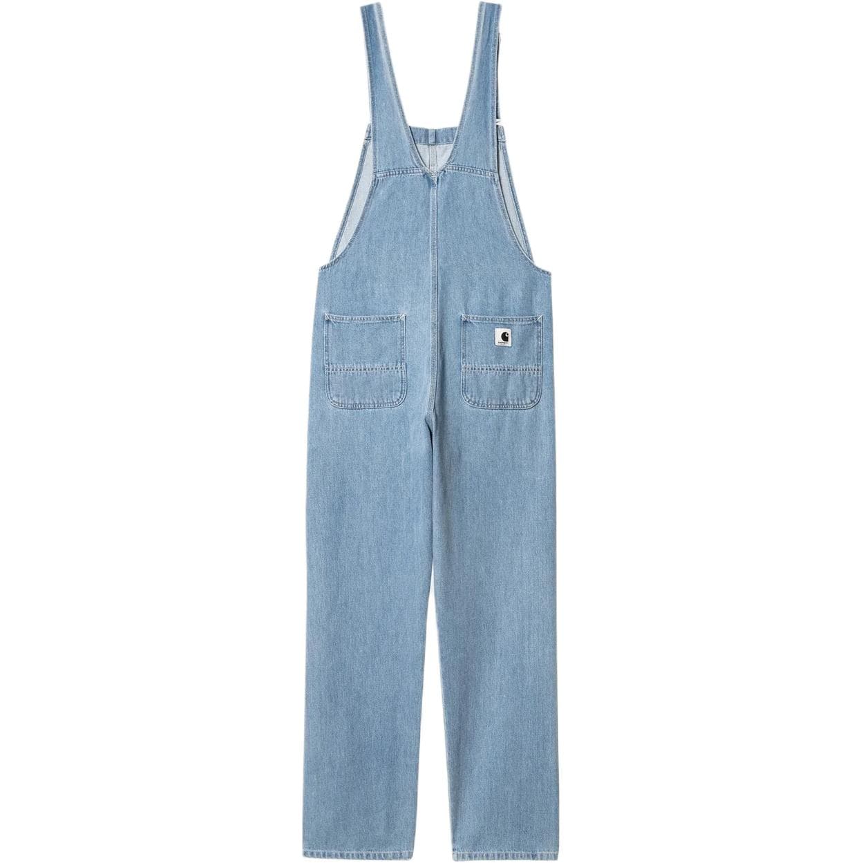 Carhartt WIP Straight Leg Logo Overalls Blue