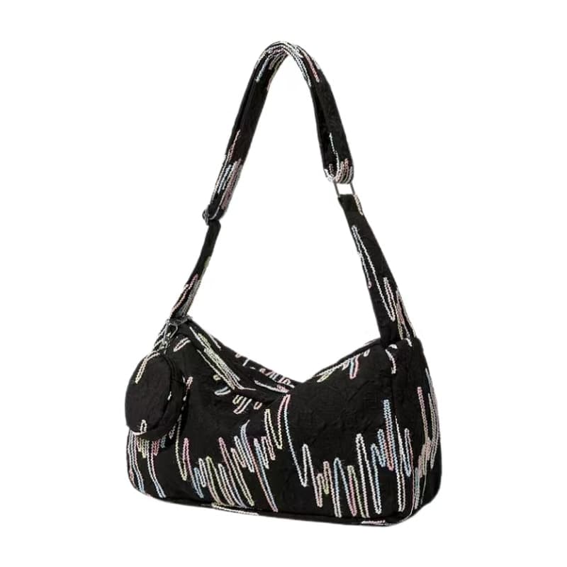Master Canvas Rainbow Stripe Crossbody Bag
