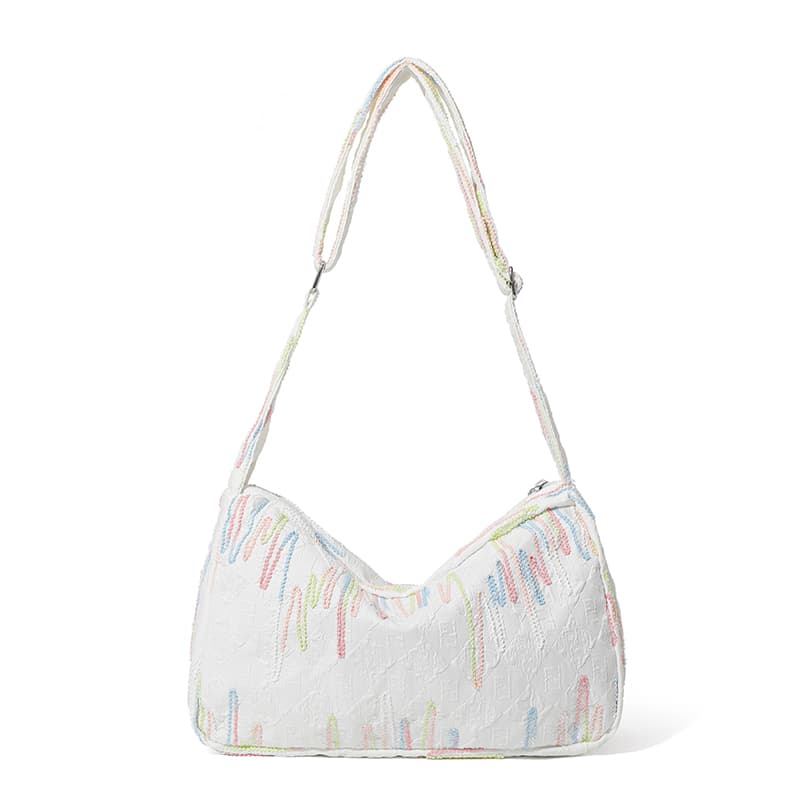 Master Canvas Rainbow Stripe Crossbody Bag