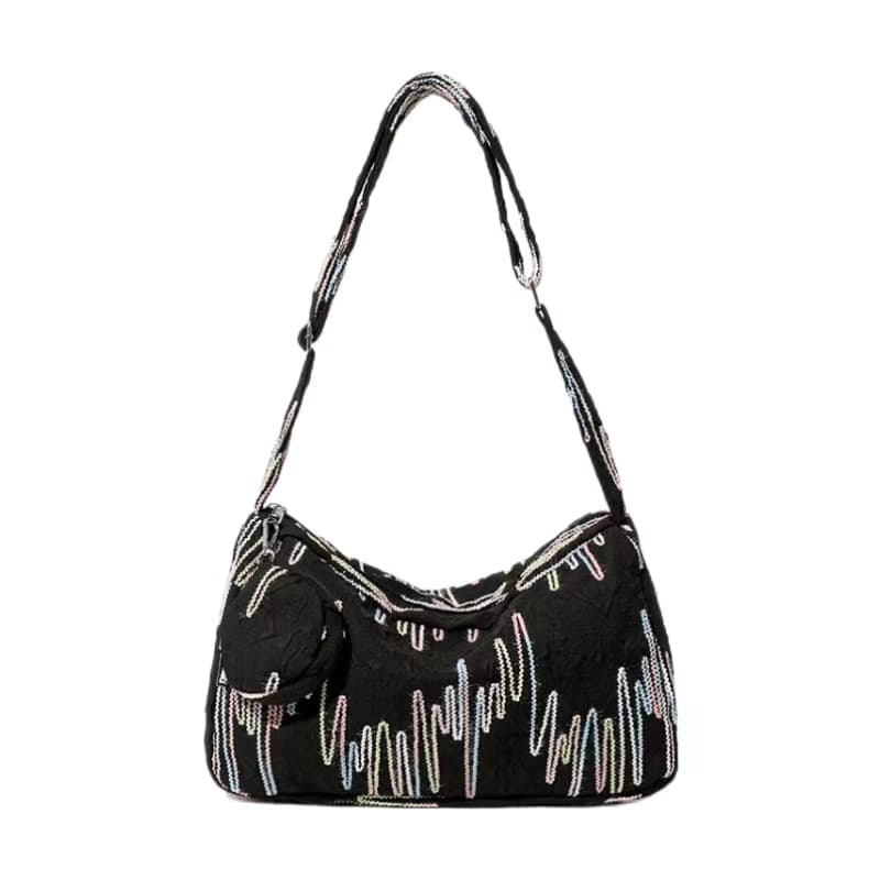 Master Canvas Rainbow Stripe Crossbody Bag