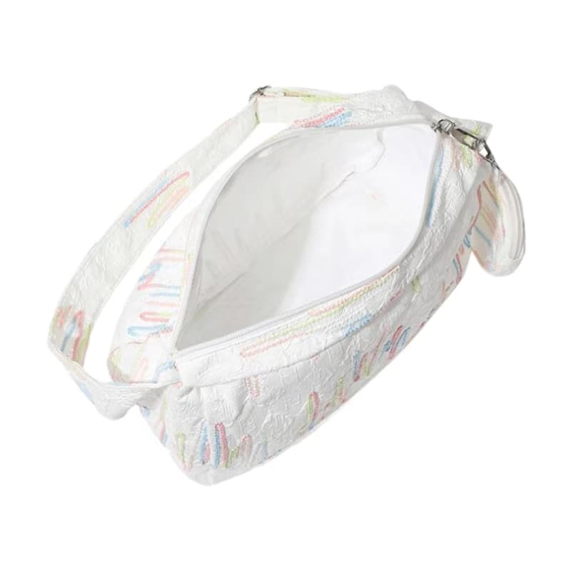 Master Canvas Rainbow Stripe Crossbody Bag