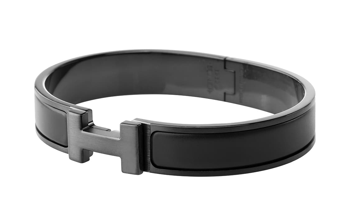 Hermes H Black Bracelet
