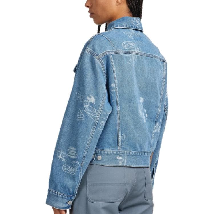 Carhartt WIP Letter Print Collar Jacket