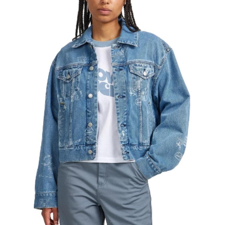 Carhartt WIP Letter Print Collar Jacket