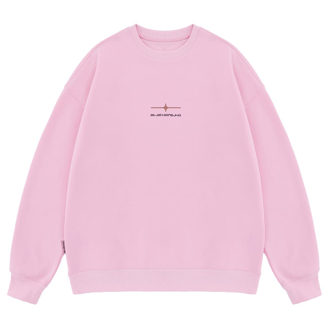 BJHG Lucky Star Knit Fleece Sweatshirt