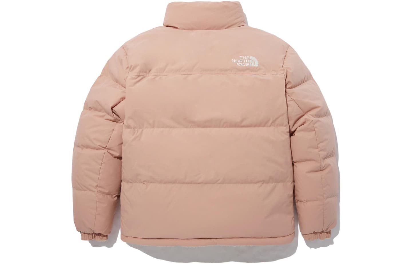 The North Face Logo Embroidered Reversible Down Jacket Light Pink