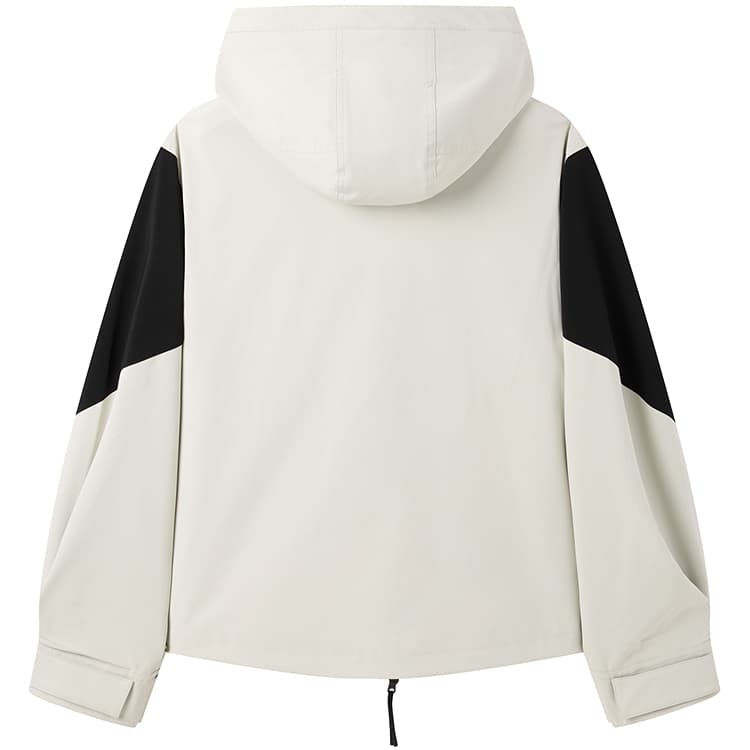 Peacebird Colorblock Street Hoodie Jacket Women