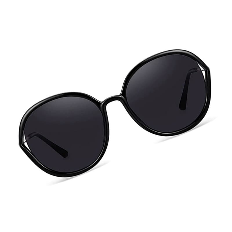 HELEN KELLER Retro Round Frame Sunglasses