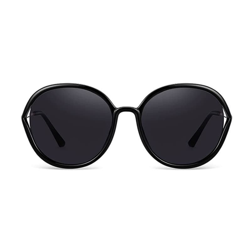 HELEN KELLER Retro Round Frame Sunglasses