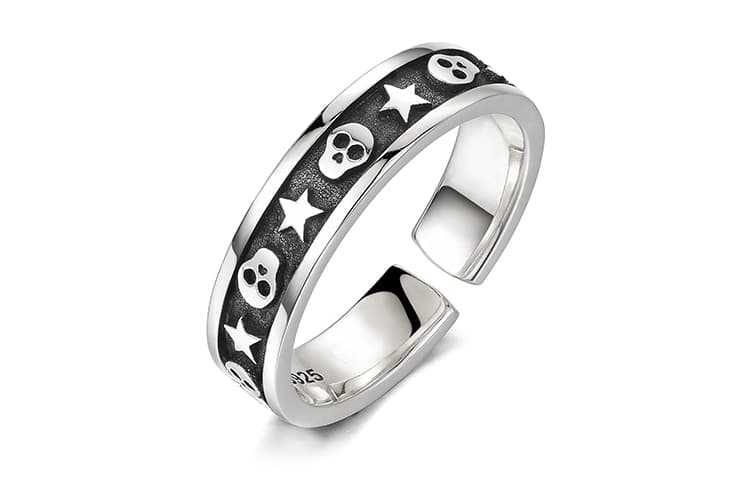 IDEAGEMER Skull Ring