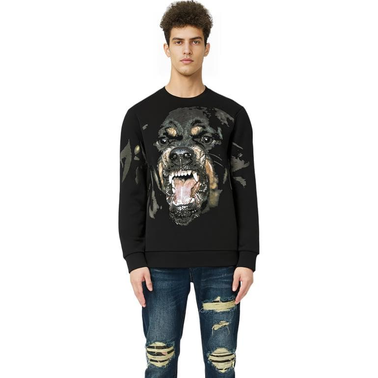 Givenchy Rottweiler Print Sweatshirt Black