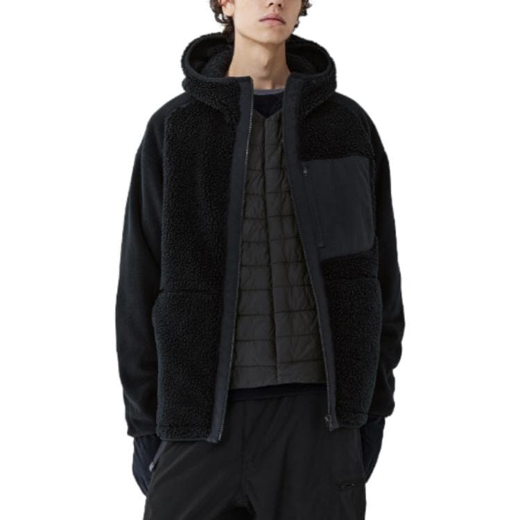UNIQLO x White Mountaineering FW23 Fleece Jacket Black