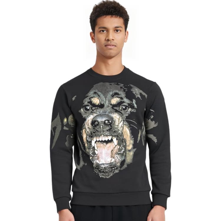 Givenchy Rottweiler Print Sweatshirt Black