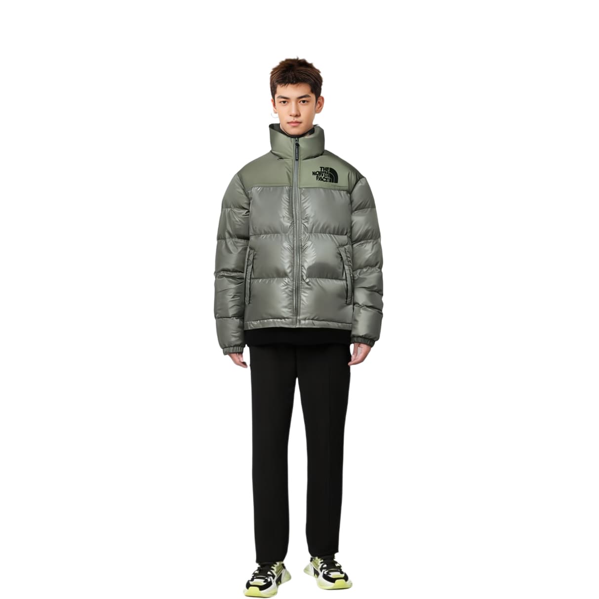 The North Face Nuptse Olive
