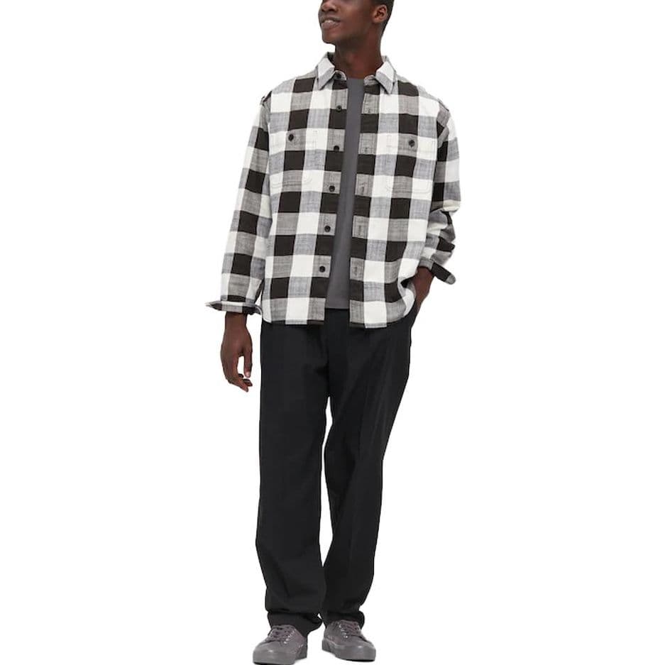 UNIQLO Plaid Print Colorblock Shirt