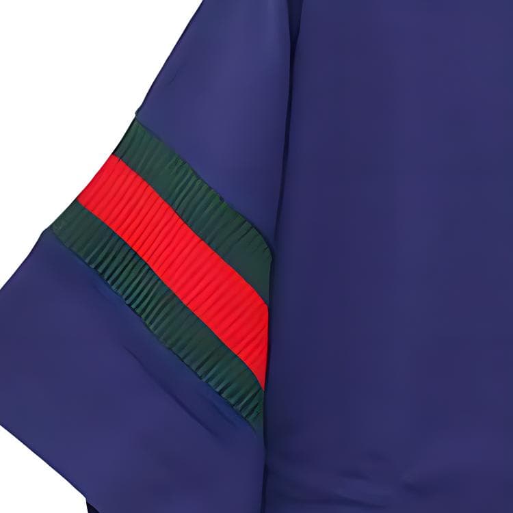Gucci SS23 Striped Polo Long Sleeve Tee Blue