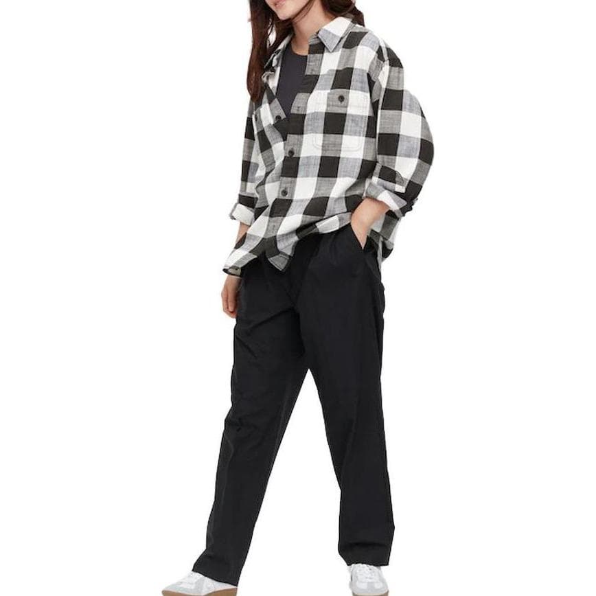 UNIQLO Plaid Print Colorblock Shirt