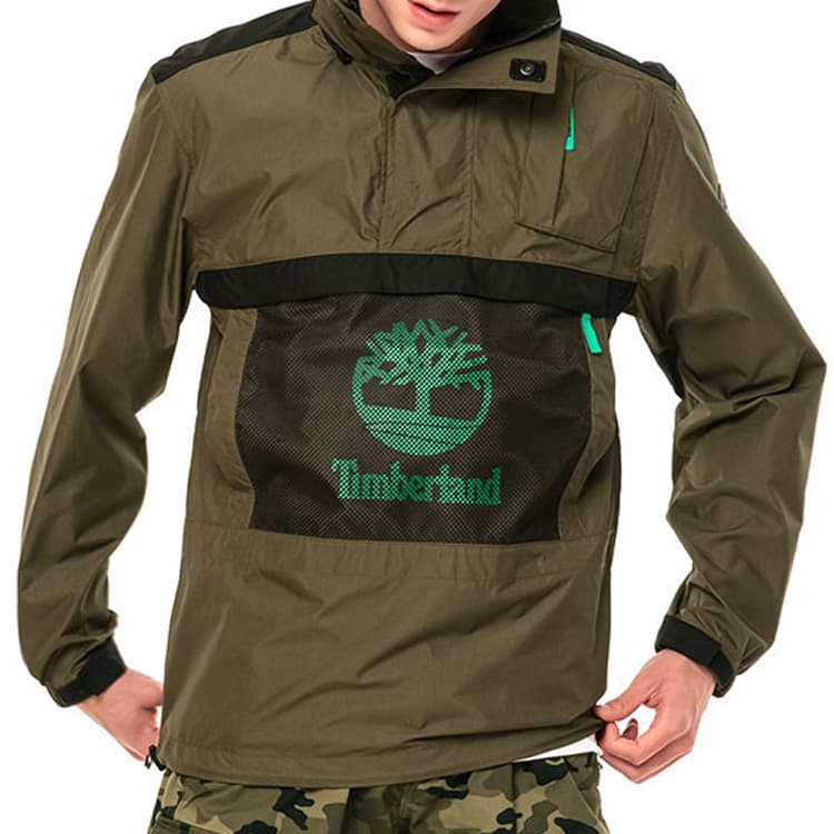 Timberland Colorblock Pocket Hoodie Pullover Jacket