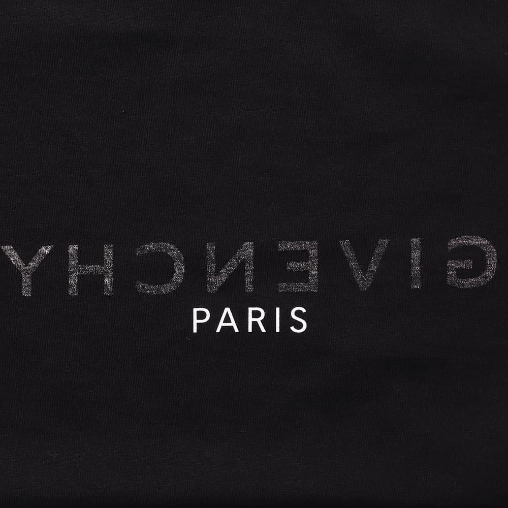 Givenchy SS21 Reverse Logo T-Shirt Black