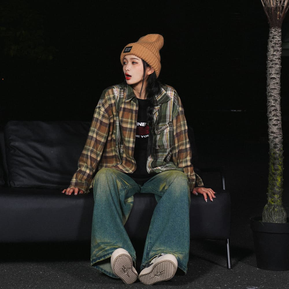 KILLWINNER REBIRTH Plaid Shirt