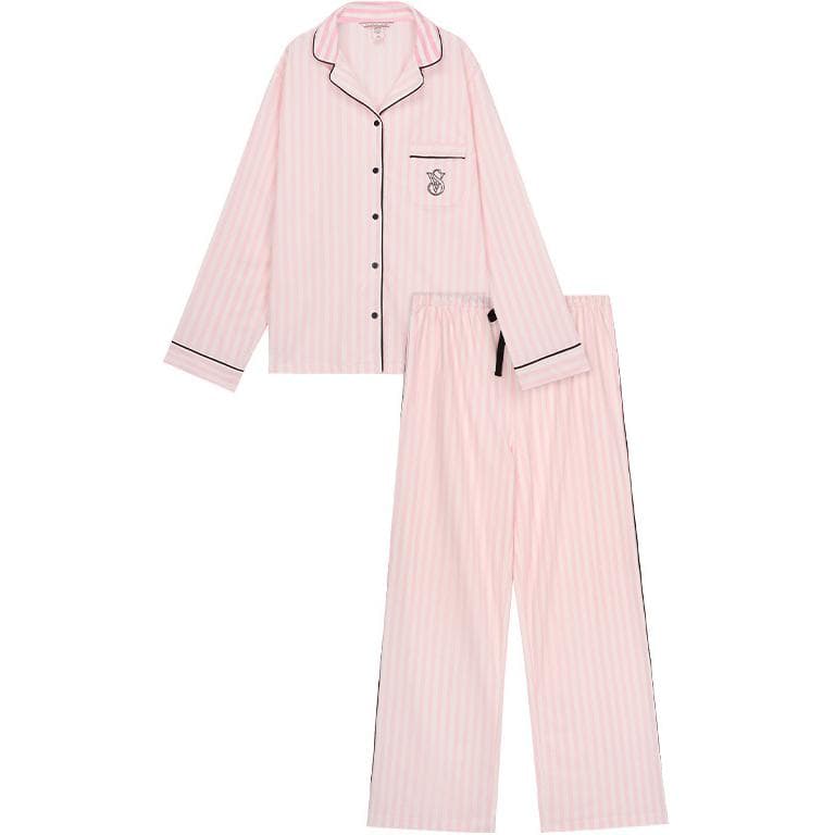 Victoria's Secret The Mix Pajama Set Pink Stripe