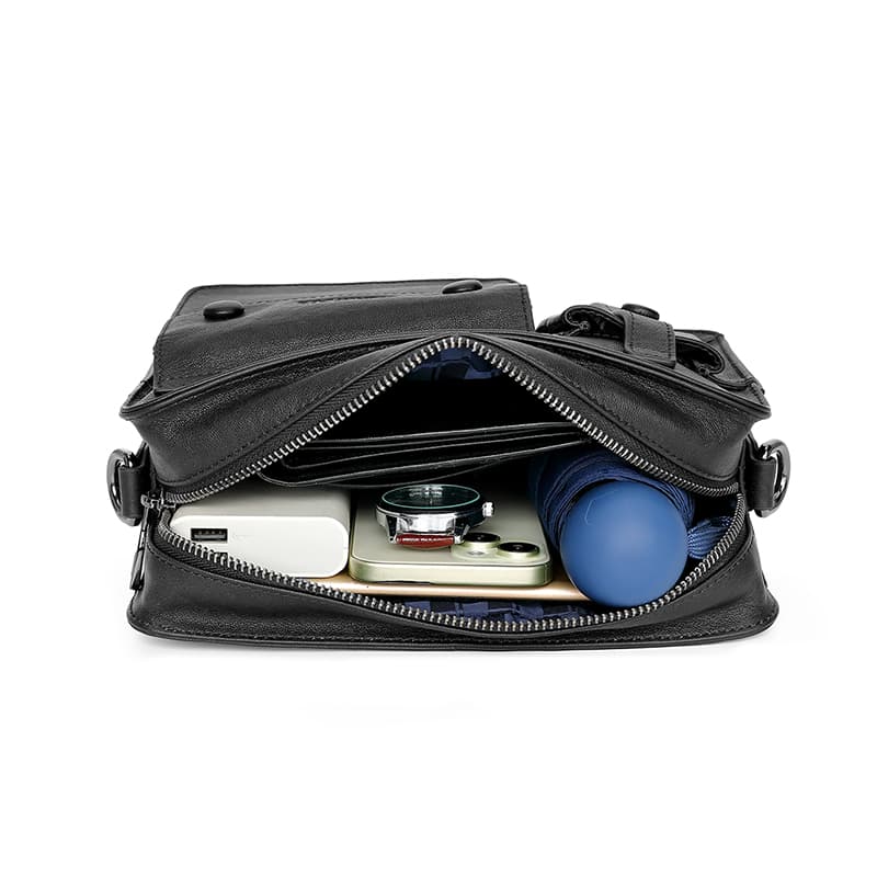Fairwhale Crossbody Bag Black