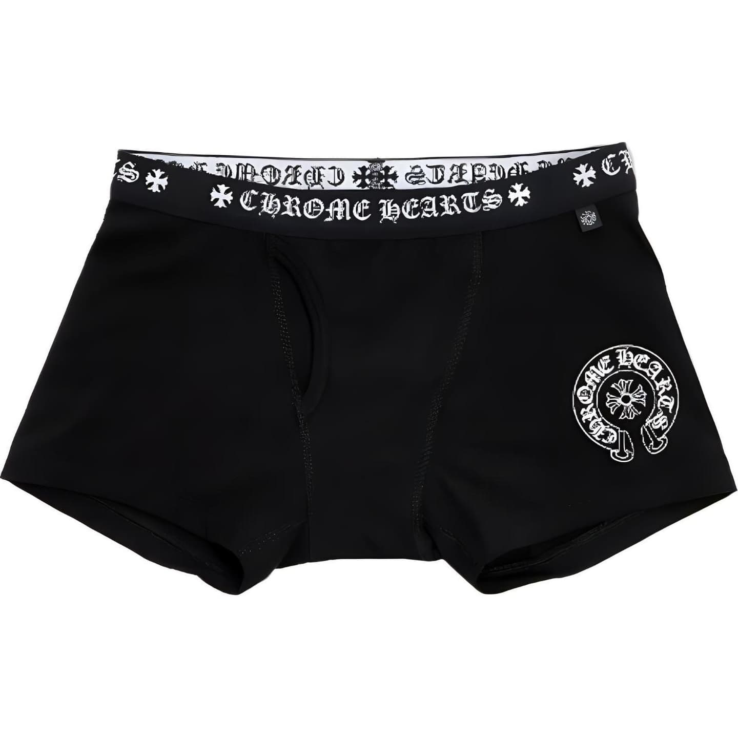 Chrome Hearts Logo Embroidered Boxers Black