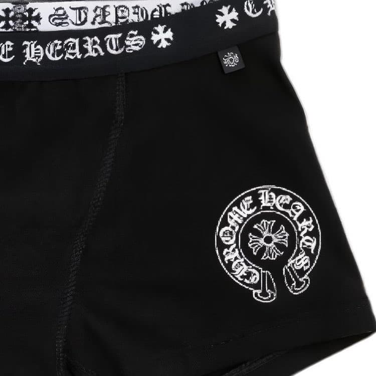 Chrome Hearts Logo Embroidered Boxers Black