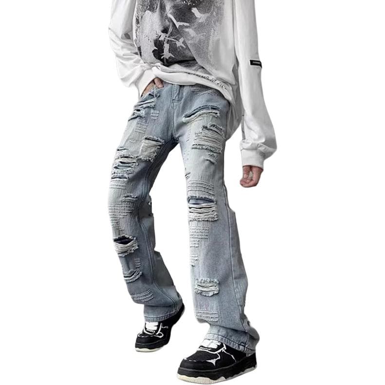 MGXEK Vintage Distressed Jeans