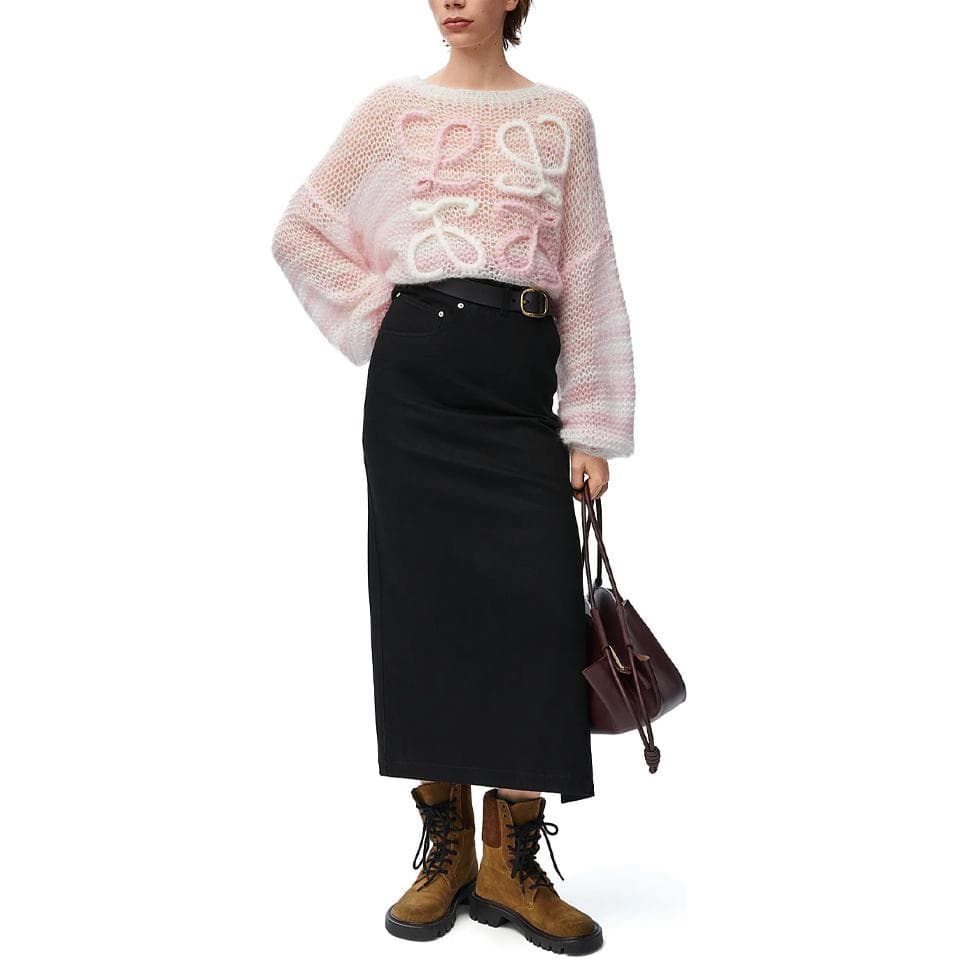 LOEWE x On FW24 Logo Jacquard Sweater Pink