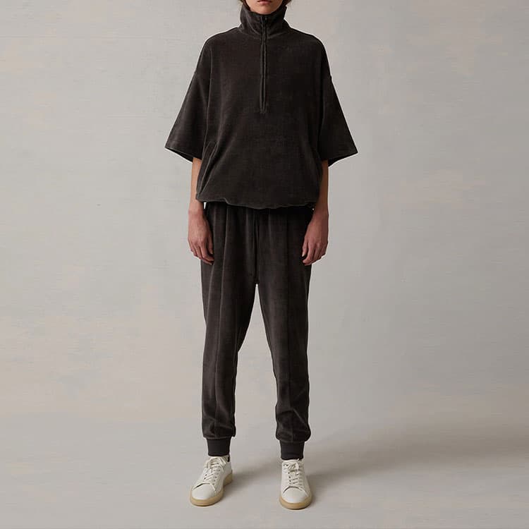 Fear of God Essentials SS22 Women's Velour mockneck Iron