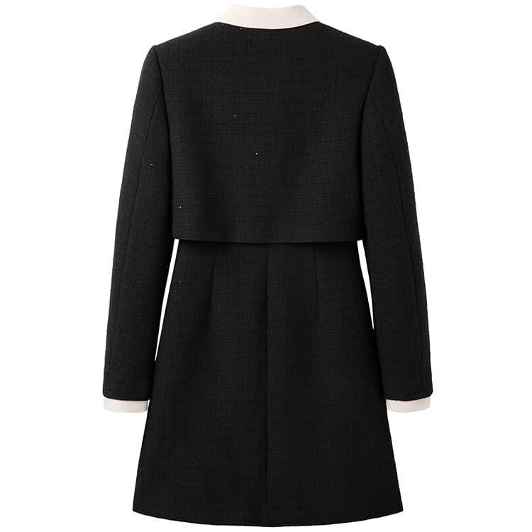 Peacebird Elegant Tweed Dress