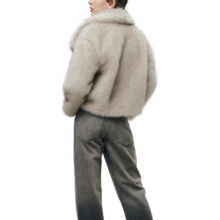 ZARA Cardigan Fur White