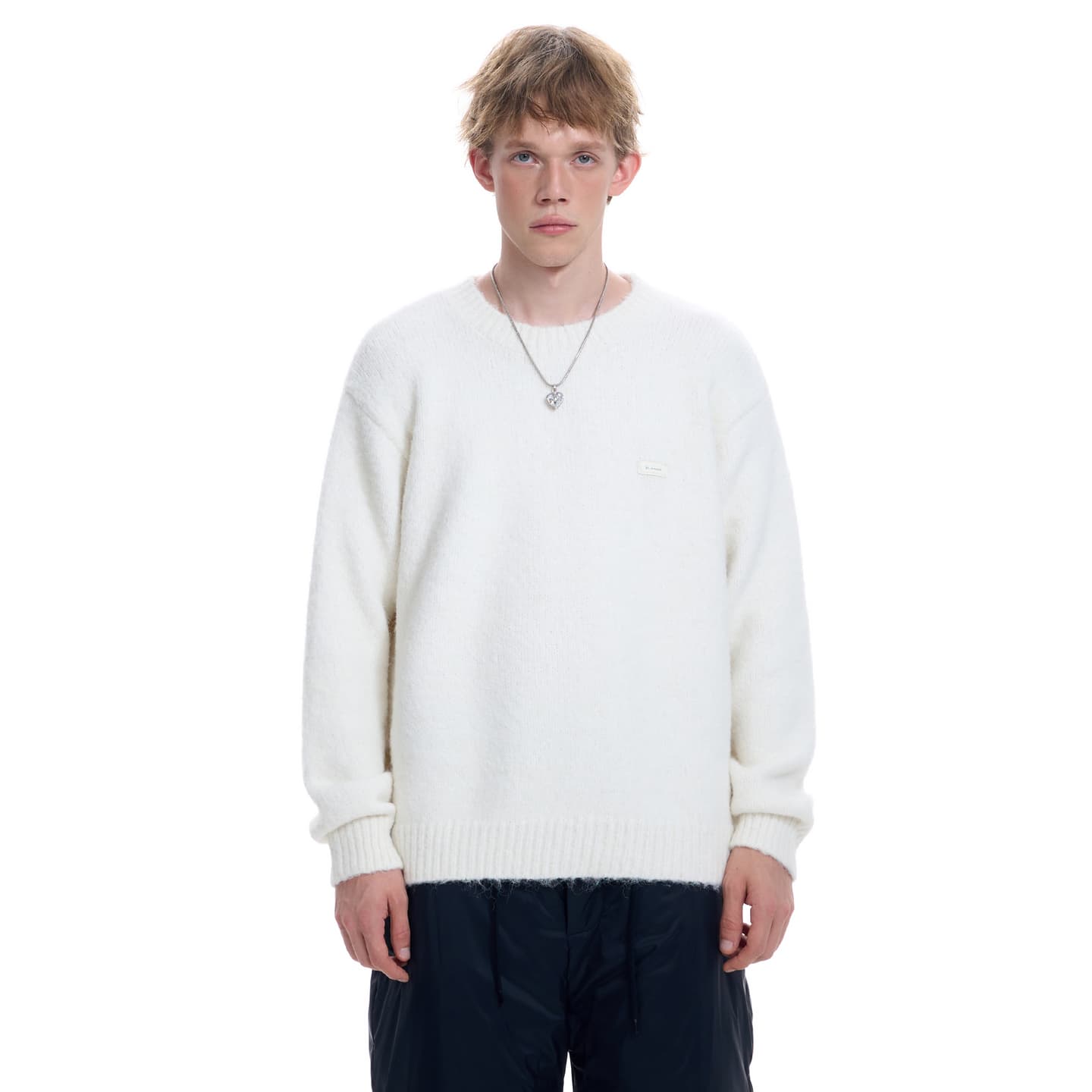 BJHG Minimalist Embroidered Logo Pullover