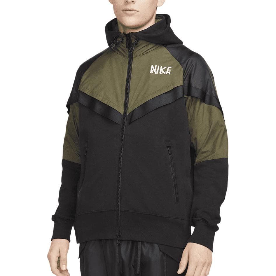 Nike x Sacai Full-Zip Hooded Jacket Military Green