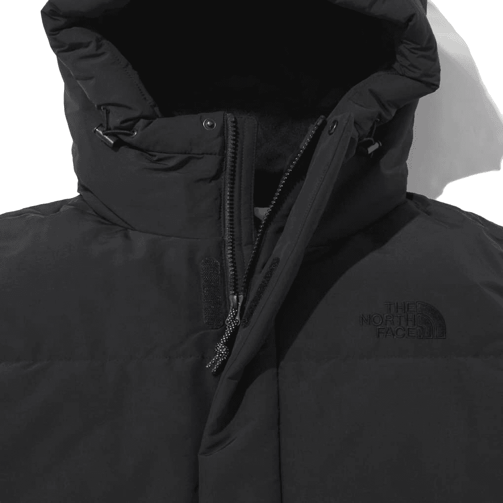 The North Face Logo Print Down Jacket Black