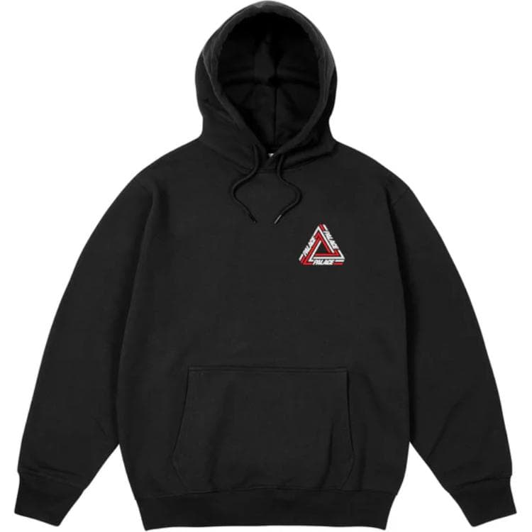 Palace Tri-Line Hood Black