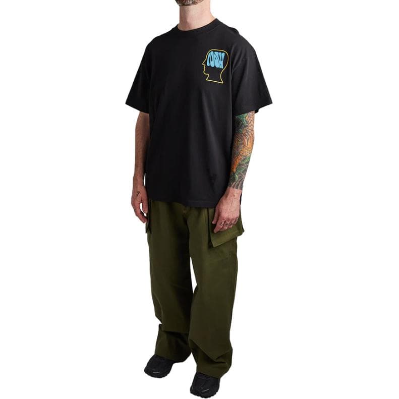 Brain Dead FW23 THE NOW MOVEMENT T-SHIRT - BLACK T